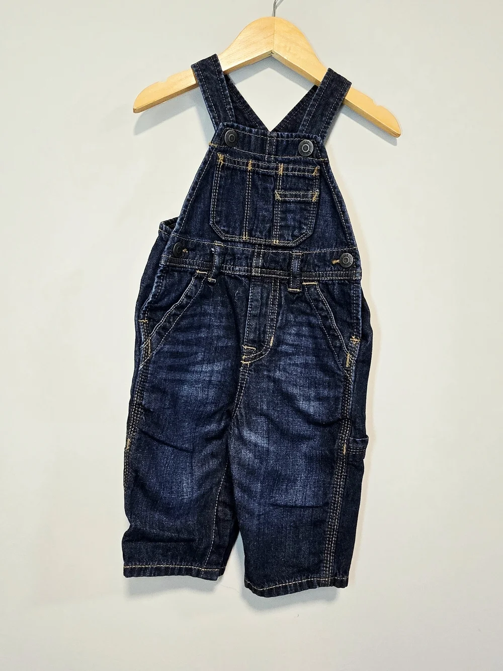 GAP Dark Blue Denim Kids Baby Soft  Overalls